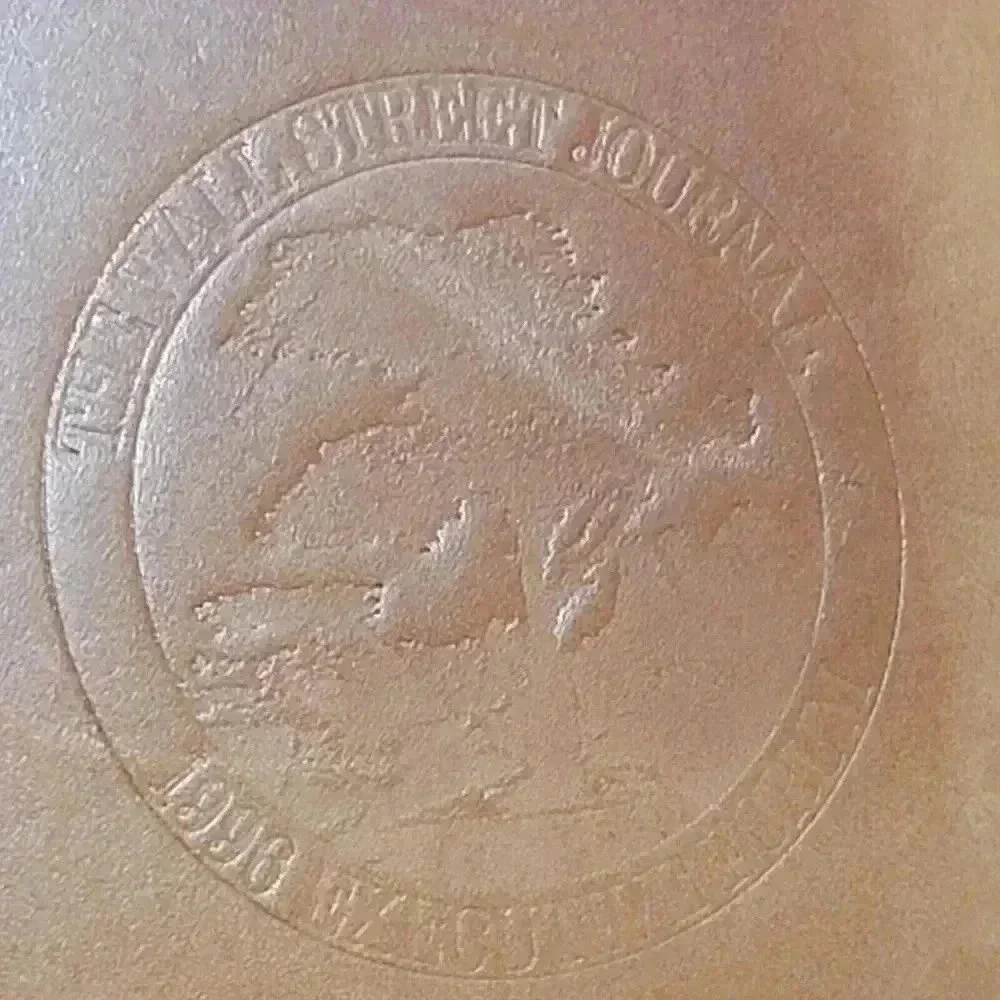 The Wall Street Journal 1996 Executive Forum Portfolio Tan Leather Vintage